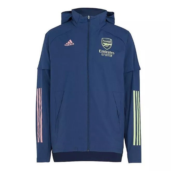 Windjacke Arsenal 2020-21 Blau Fussballtrikots Günstig